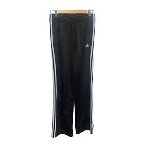 adidas Black Track Pants with White Stripes